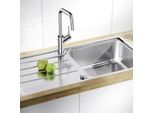 Blanco Lemis xl 6 s-if Spüle 523035 100 x 50 cm, Edelstahl Bürstfinish, reversibel, Ablauffernbedienung mit Drehbetätigung