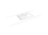 Kaldewei Cayono Aufsatz-Waschtisch 913606000001 weiß, 58x41,5cm, mit Überlauf, Hahnloch