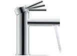 Duravit M MinusFlow Circle Waschtischarmatur CE1022002010 ohne Zugstangen-Ablaufgarnitur, Ausladung 117mm, chrom Hochglanz