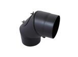 Bertrams ST-Pu Segmentbogen 08SB300RV Ø 300 mm, 3-tlg., drehbar, pulverbeschichtet, schwarz