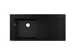 hansgrohe Einbauspüle 43330170 1050 x 510 mm, 1 Hauptbecken links, Abtropffläche, graphitschwarz