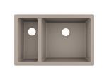 hansgrohe Unterbauspüle 43433380 710 x 450 mm, 1 Haupt- und Zusatzbecken, betongrau