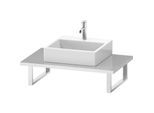 Duravit DuraStyle Konsole DS106C02222 für Aufsatzbecken, 1 Ausschnitt, Stärke 3 cm, weiß hochglanz