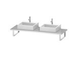 Duravit DuraStyle Konsole DS107C01818 für Aufsatzbecken, 2 Ausschnitte, Stärke 3 cm, weiß matt