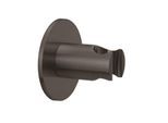 Herzbach Design iX PVD Wandhalter 21.994100.1.40 Black Steel, Rosette d= 70mm