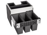 Blanco Abfallsystem 526209 3 Behälter, mit Organisationsschublade, 3 x 15 l