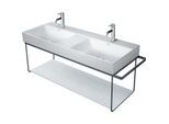 Duravit DuraSquare Metallkonsole 0031184600 126,5 x 45,1 cm, wandhängend, schwarz matt