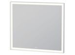 Duravit LED-Lichtspiegel LC7381018180100 80 x 70 x 6,7 cm, 24W, weiß matt, Sensorschalter, Dimmfunktion, wandhängend