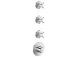 hansgrohe AXOR One Thermostatmodul 48713000 Unterputz, 3 Verbraucher, mit Kreuzgriff, chrom