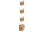 hansgrohe AXOR One Thermostatmodul 48723140 Unterputz, 3 Verbraucher, mit Hebelgriff, brushed bronze