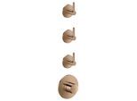 hansgrohe AXOR One Thermostatmodul 48723300 Unterputz, 3 Verbraucher, mit Hebelgriff, polished red gold