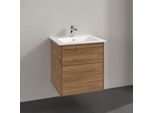 Villeroy & Boch Finero Waschtisch mit Unterschrank 60 cm S00500RHR1 Waschtisch-Set, 2 Auszüge, Kansas Oak