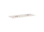 hansgrohe Xilesa E Konsole 54280780 1375x550mm, ohne Hahnloch, 2 Ausschnitte, sandbeige matt