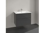 Villeroy & Boch Finero Waschtisch mit Unterschrank 80 cm S00502FPR1 Waschtisch-Set, 2 Auszüge, Glossy Grey