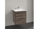 Villeroy & Boch Finero Waschtischunterschrank S00500RKR1 inklusive Waschtisch, Stone Oak, 2 Auszüge