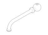 Dornbracht Rohrauslauf 200 mm 04282505011-06 250 x 70 x 50_platin matt