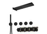 Herzbach MODUL7 PUSH-Thermostat-Set P-MU2 70.703713.1.12 537x165mm Multi 2 Schwarz matt