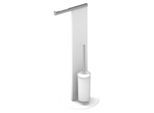 Keuco WC-Standmodell 04986510101 Toilettenbürstengarnitur komplett, weiß/verchromt