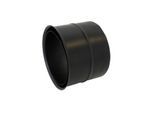 Bertrams ST-Pu Wandfutter 08WFD300 Ø 300 mm, doppelt, 0,8 mm, pulverbeschichtet, schwarz