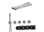 Herzbach MODUL7 PUSH-Thermostat-Set P-MU2 70.703713.1.01 537x165mm Multi 2 Chrom