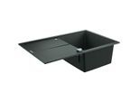 Grohe K400 Komposit-Einbauspüle 31639AT0 780x500mm, 1 Becken mit Abtropffläche, granit grau