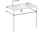 Vitra Istanbul Waschtisch 4519B403-6142 60x100cm, ohne Überlauf/1 Hahnloch, weiß VC