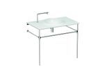 Vitra Istanbul Waschtisch 4519B403-6141 60x100cm, ohne Überlauf/1 Hahnloch, weiß VC