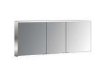 Emco Asis Prime 2 Aufputz-Lichtspiegelschrank 949706148 1600x700mm, mit Lichtpaket, 3-türig, Rückwand weiß