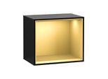 Villeroy und Boch Finion Regalmodul FD10HFPH 41,8x35,6x27cm, Regal Gold Matt, Glossy Black Lacquer