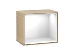 Villeroy und Boch Finion Regalmodul FD10GFPC 41,8x35,6x27cm, Regal Glossy White, Oak Veneer