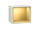 Villeroy und Boch Finion Regalmodul FD10HFMT 41,8x35,6x27cm, Regal Gold Matt, White matt lacquer