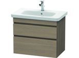 Duravit DuraStyle Waschtisch-Unterschrank DS648103535 73 x 44,8 cm, Eiche terra, 2 Schubkästen, wandhängend