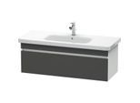 Duravit DuraStyle Waschtisch-Unterschrank DS639504918 113 x 44,8 cm, graphit matt/weiß matt, 1 Auszug, wandhängend