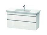 Duravit DuraStyle Waschtisch-Unterschrank DS649503535 113 x 44,8 cm, Eiche terra, 2 Schubkästen, wandhängend