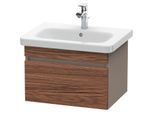 Duravit DuraStyle Waschtisch-Unterschrank DS638002143 58 x 44,8 cm, nussbaum dunkel/basalt matt, 1 Auszug, wandhängend