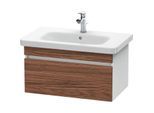 Duravit DuraStyle Waschtisch-Unterschrank DS638102118 73 x 44,8 cm, nussbaum dunkel/weiß matt, 1 Auszug, wandhängend