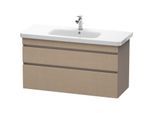 Duravit DuraStyle Waschtisch-Unterschrank DS649507543 113 x 44,8 cm, leinen/basalt matt, 2 Schubkästen, wandhängend