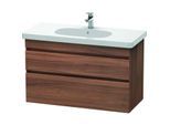 Duravit DuraStyle Waschtisch-Unterschrank DS648507979 100 x 45,3 cm, nussbaum natur, 2 Schubkästen, wandhängend