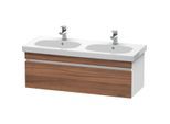 Duravit DuraStyle Waschtisch-Unterschrank DS638607918 115 x 45,3 cm, nussbaum natur/weiß matt, 1 Auszug, wandhängend