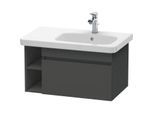 Duravit DuraStyle Waschtischunterbau DS639304949 Graphit Matt, 73x44,8x39,8cm, Becken rechts