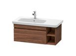 Duravit DuraStyle Waschtisch-Unterschrank DS639702121 93 x 44,8 cm, Becken links, nussbaum dunkel, 1 Auszug