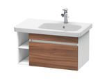 Duravit DuraStyle Waschtisch-Unterschrank DS639307918 73 x 44,8 cm, Becken rechts, nussbaum natur/weiß matt, 1 Auszug