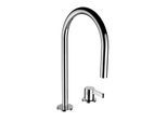 LAUFEN Kartell Waschtisch-2-Loch-Armatur H3113320042211, ohne Ablaufg., schwenkbar, chrom