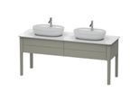 Duravit Luv Waschtischunterschrank LU9562B9292 178,3x57x74,3cm, Steingrau Seidenmatt, 2 Auszüge, stehend