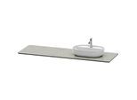 Duravit Luv Waschtisch-Konsole LU9468R3333 178,3x59,5cm, rechts, Grau Struktur, aus Quarzstein, 1 Ausschnitt