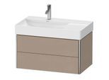 Duravit XSquare Waschtisch-Unterschrank XS416807575 78,4x39,7x46cm, 2 Schubkästen, Leinen