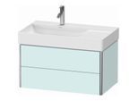 Duravit XSquare Waschtisch-Unterschrank XS416800909 78,4x39,7x46cm, 2 Schubkästen, Lichtblau matt