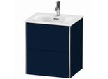 Duravit XSquare Waschtisch-Unterschrank XS432109898 51x56x41,8cm, 2 Schubkästen, Nachtblau seidenmatt