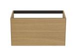 Ideal Standard Conca Waschtisch-Unterschrank T4357Y6 ohne Waschtisch-Platte, 2 Auszüge, 100x50,5x54 cm, Eiche hell Furnier