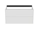 Ideal Standard Conca Waschtisch-Unterschrank T4357Y1 ohne Waschtisch-Platte, 2 Auszüge, 100x50,5x54 cm, Weiß matt lackiert